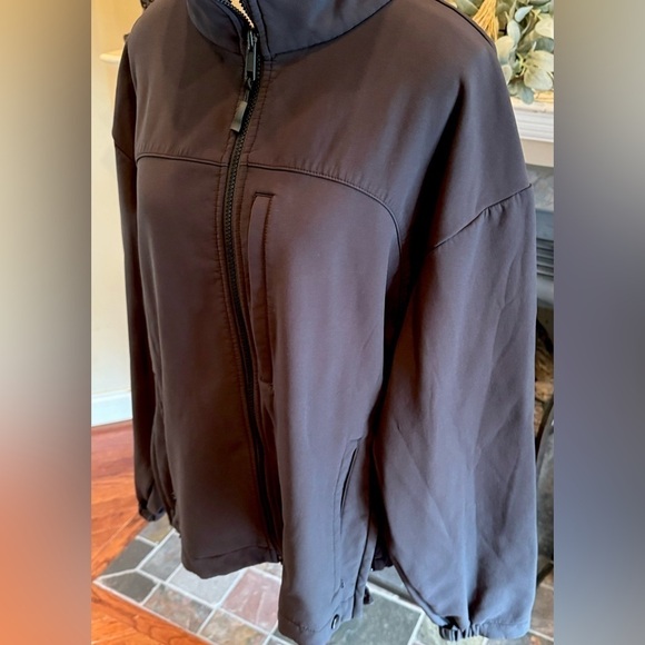 Blauer Police Jacket Black Men’s XL Fleece Nylon Water Wind Resistant Ski Coat - Picture 2 of 7